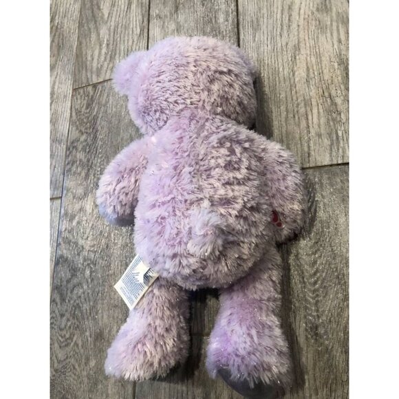 Build a Bear Frozen Anna Stuffed Plush Animal Purple Sparkle Disney Teddy 17" - Picture 2 of 5